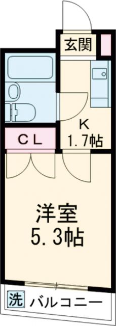 世田谷区奥沢のマンションの間取り