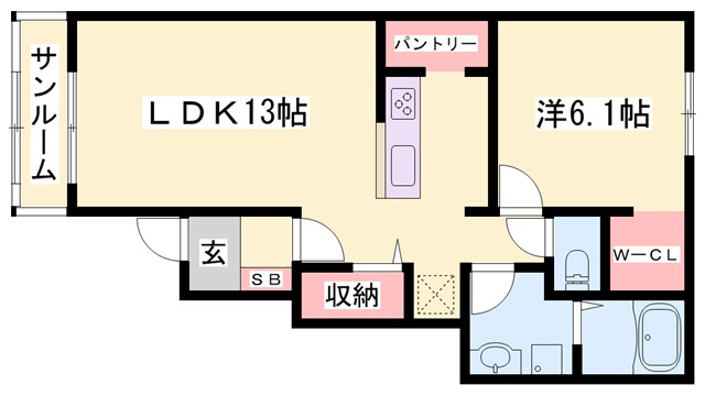 【サンリット福崎IIの間取り】