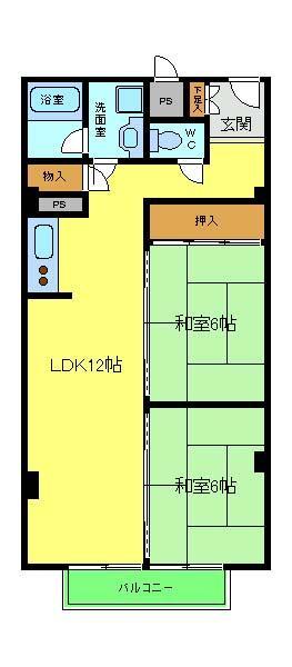 リベルテタナカの間取り