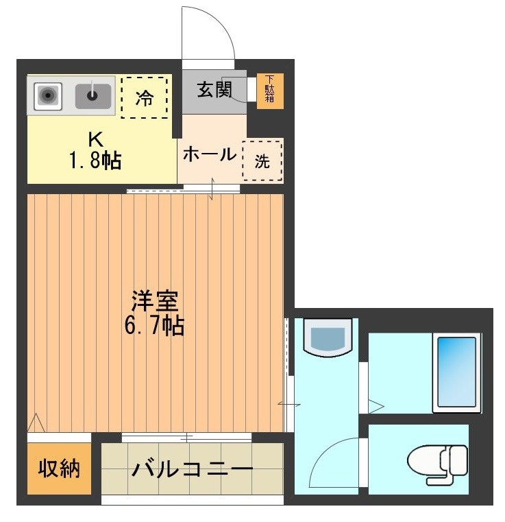 東京都八王子市子安町４（マンション）の賃貸物件の間取り