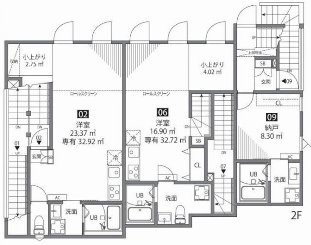 グランエッグス用賀の間取り