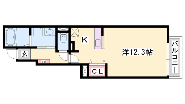 ラフレシールＨの間取り