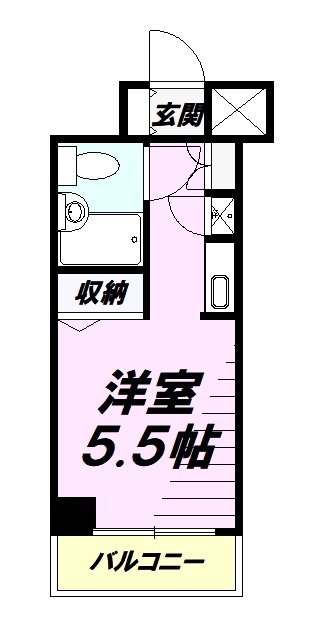 八王子市北野町のマンションの間取り