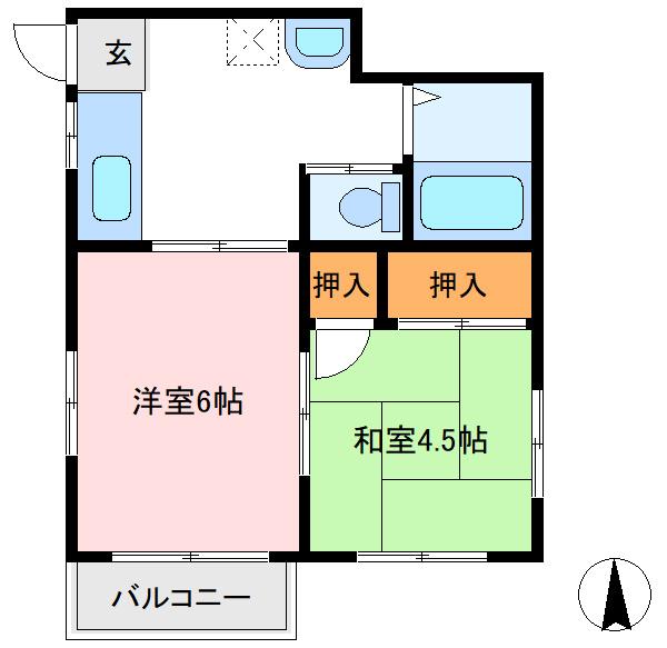 伊那コーポの間取り