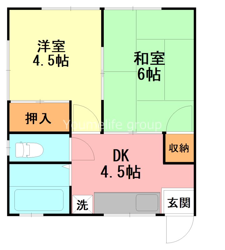 わかばハイツの間取り