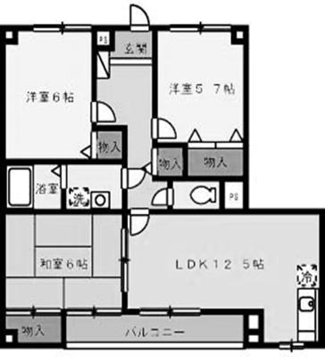 ステーションハウス久米Vの間取り