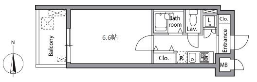 レジディア市ヶ谷の間取り