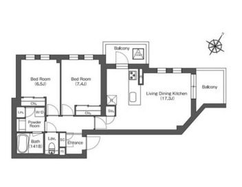 ミレーネ芦屋東山の間取り