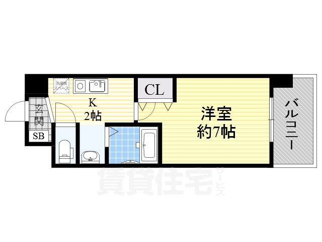 パークフラッツ金山の間取り