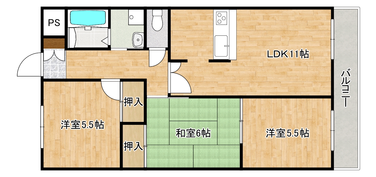 プラザインペリアルの間取り