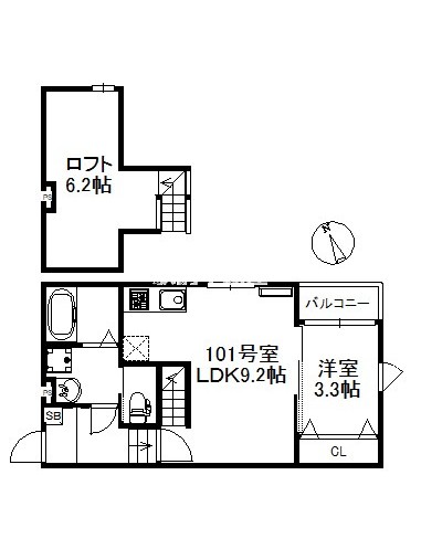 ノクステラ久留米駅南の間取り