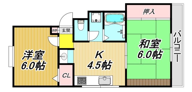 ロイヤルカーサ原の間取り