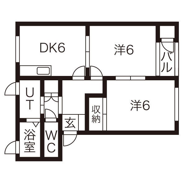 アドラシオンII　Ｂの間取り