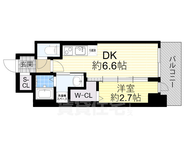 豊中市本町のマンションの間取り