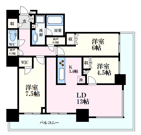 hitoto 広島The Towerの間取り