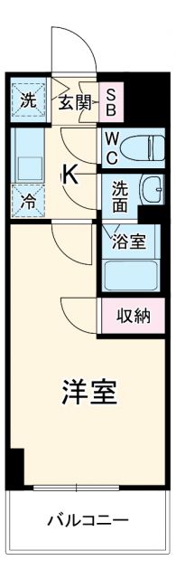 名古屋市千種区新栄のマンションの間取り