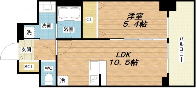 La Douceur天満の間取り