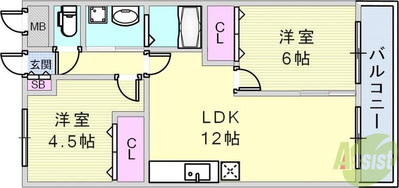 HiLLSすずらんの間取り