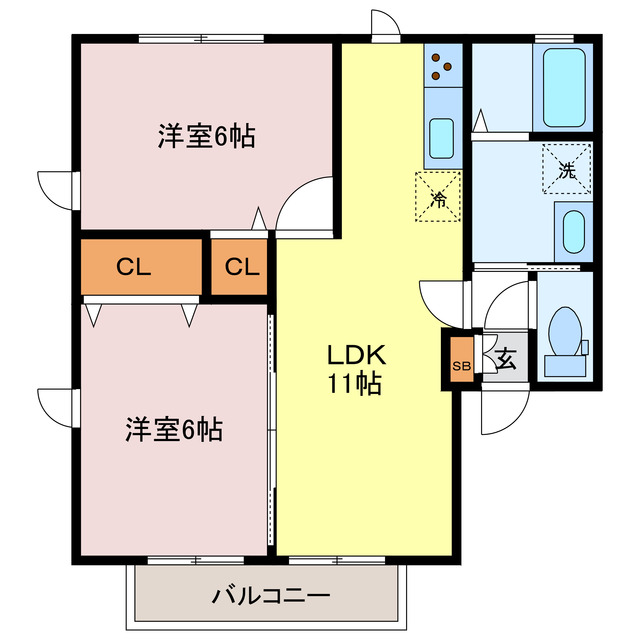 プランヴェールの間取り