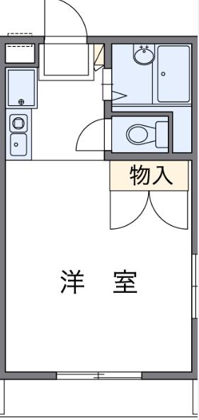 福山市千田町のアパートの間取り