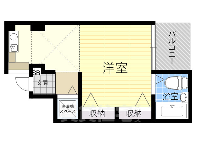 大和郡山市北大工町のマンションの間取り