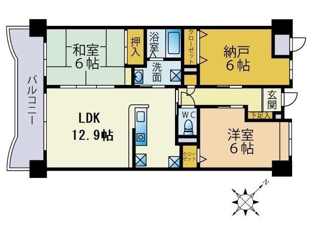 ベルメゾン南篠崎ユニゾンの間取り