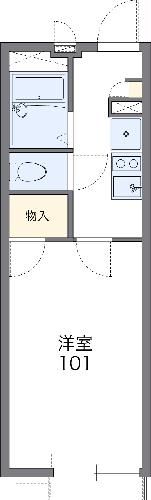 豊橋市関屋町のアパートの間取り