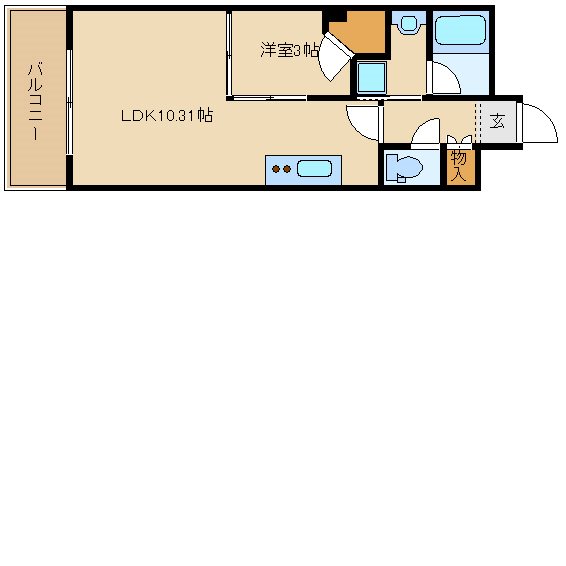 尼崎市開明町のマンションの間取り