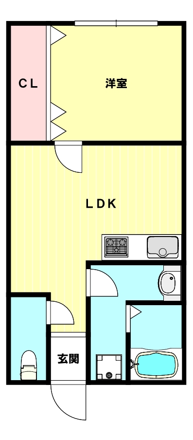 石楠花荘の間取り