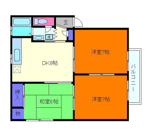 クレアコートの間取り