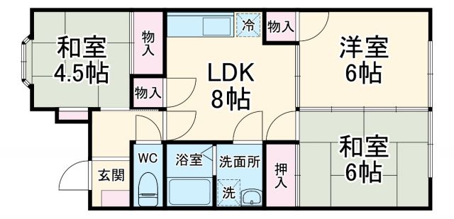 名古屋市守山区新城のマンションの間取り