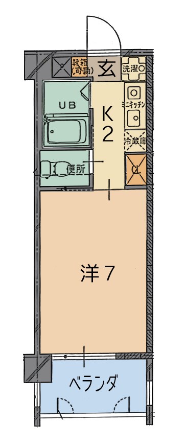 トーマス西崎2の間取り