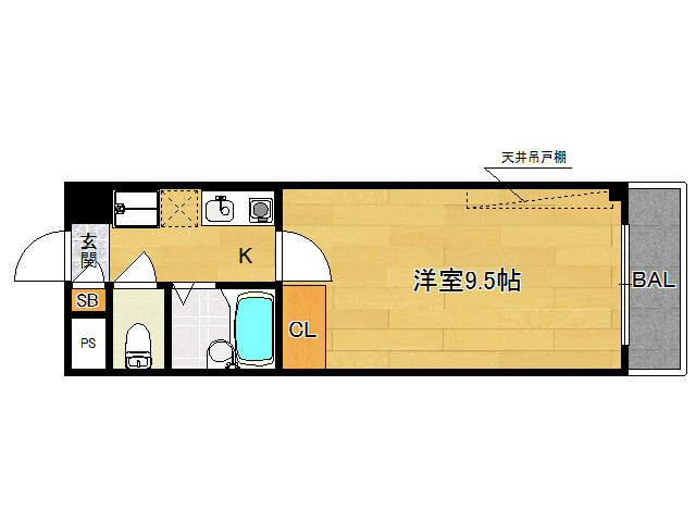 富士ラビット七条館の間取り