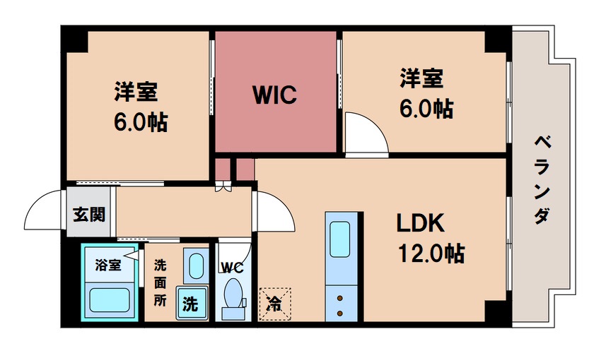 住吉建物2番館の間取り