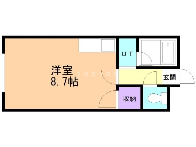 札幌市東区北十一条東のマンションの間取り