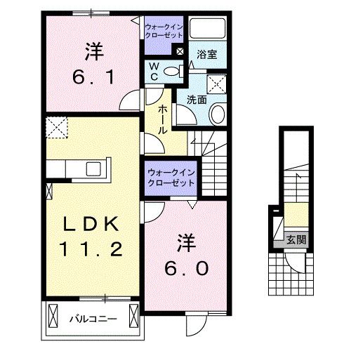 コリーヌ　サンヨーの間取り