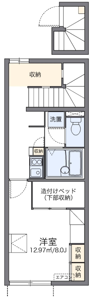 レオパレスメゾンアジュールの間取り