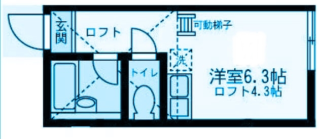 川崎市幸区戸手のアパートの間取り