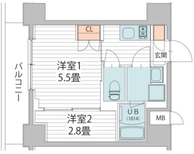 レオーネ菊川駅前の間取り