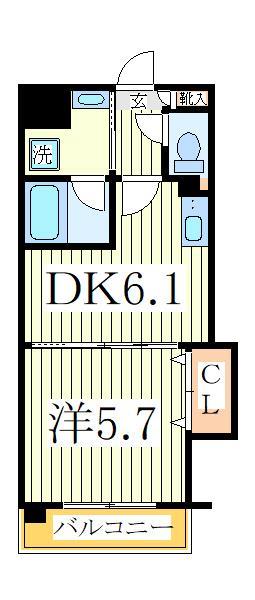 流山市おおたかの森東のマンションの間取り