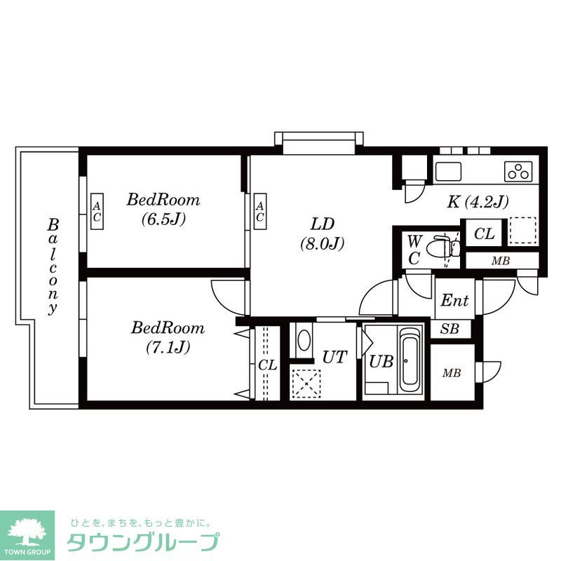 Lualt中野本町の間取り