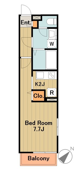 八王子市大塚のマンションの間取り