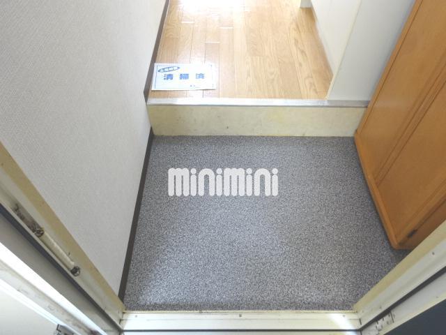 玄関　段差がついた玄関なので靴の脱ぎ履きがしやすいです