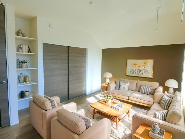 居室・リビング　CG家具のため実際は家具が付きません。