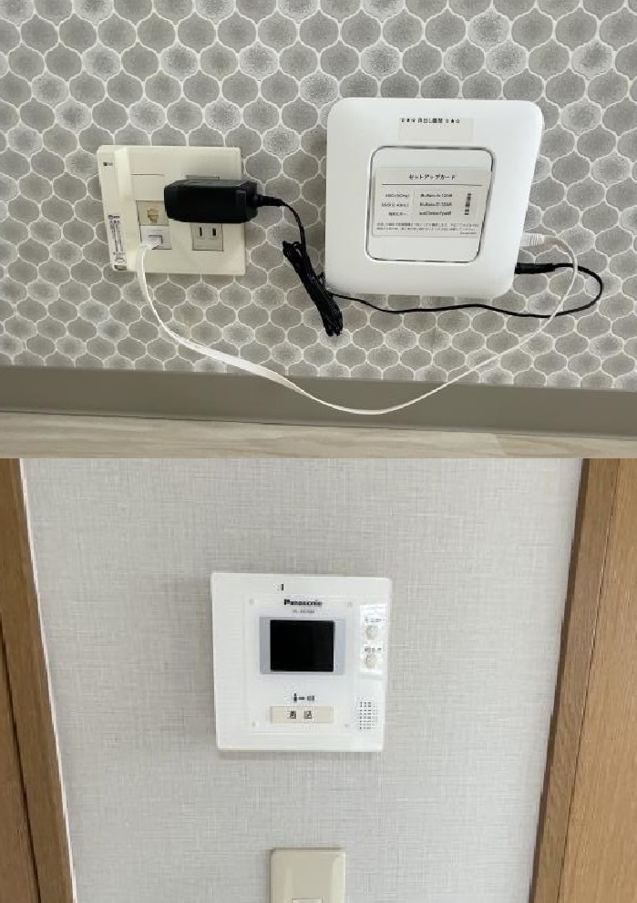 その他　無料のWi-Fiルーターとカメラ付ドアホン