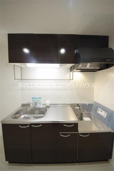 キッチン　ガスコンロ設置可※反転室内