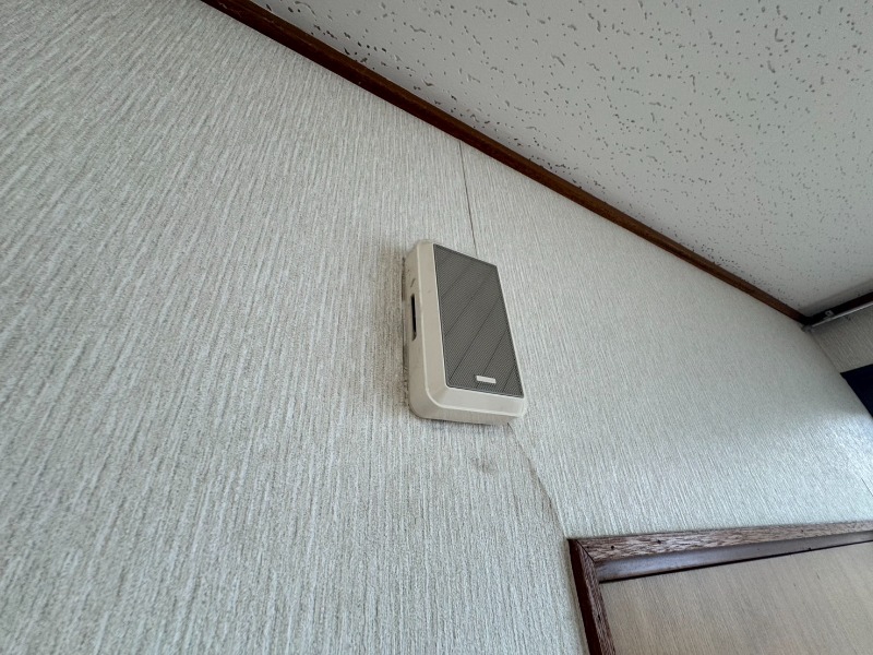 セキュリティ　来客時にはこちらのチャイムが鳴りますよ。