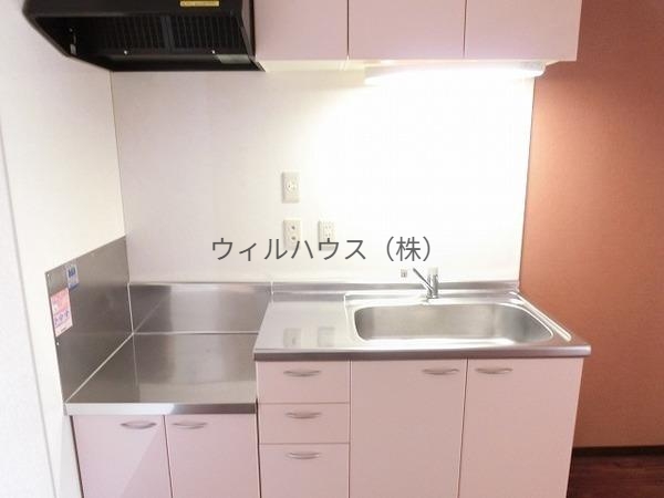キッチン　ガスコンロ設置可！