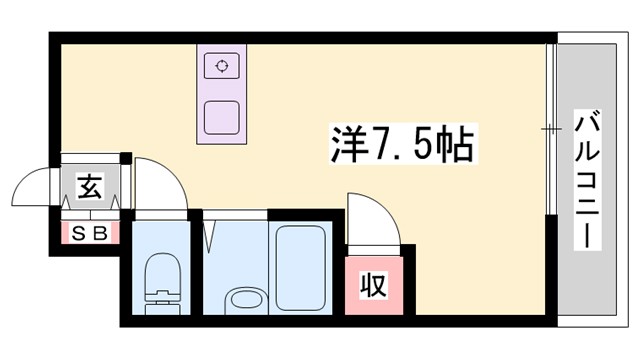 クラージュ保城の間取り写真
