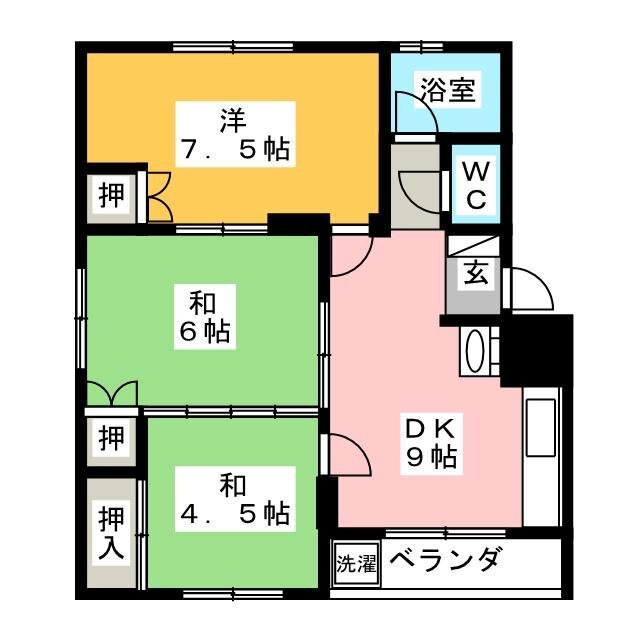 浅野第2ビルの間取り写真